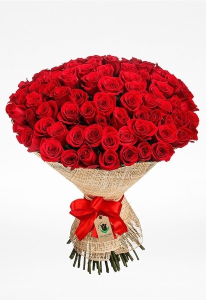 101 Roses – anniversary bouquet, flower delivery across Europe