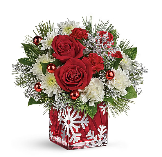Silver Christmas – christmas bouquet, flower delivery across Europe