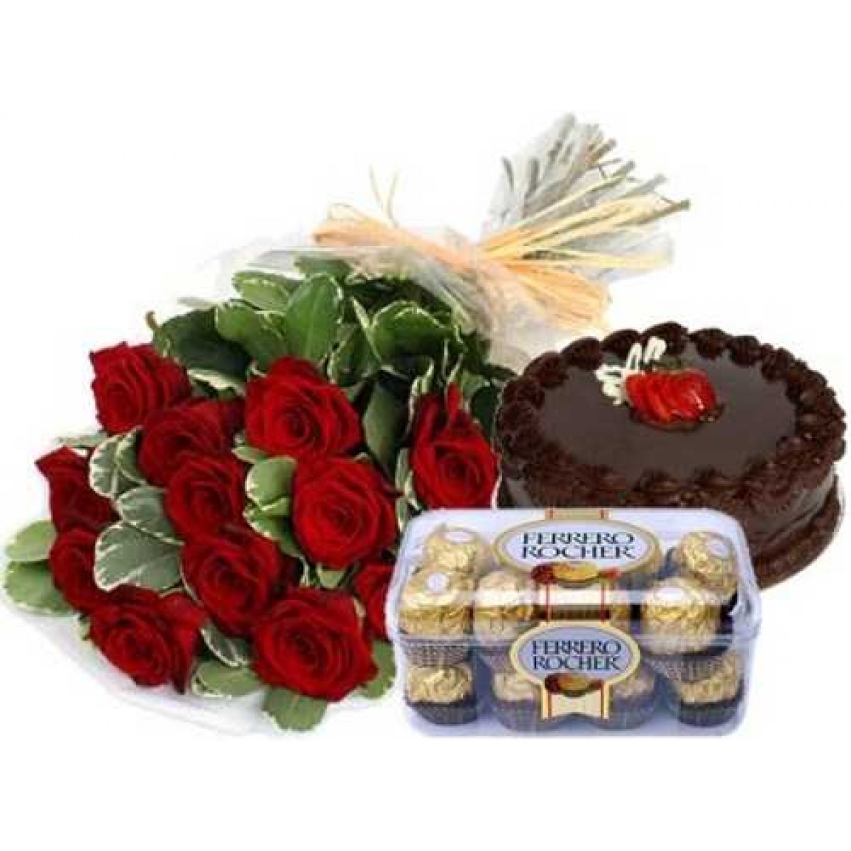 Trio Gift Set – birthday bouquet, flower delivery across Europe