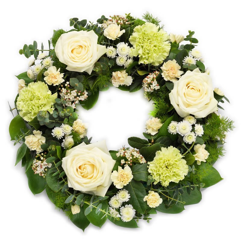 Elegant Wreath – funeral flowers, delivered to any cemetery in Europe
