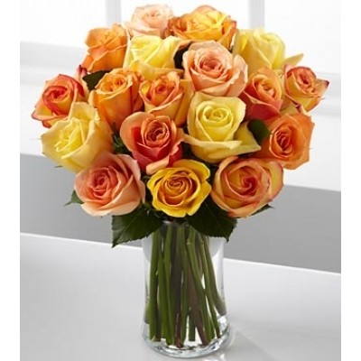 Sunset – rose bouquet, flower delivery across Europe